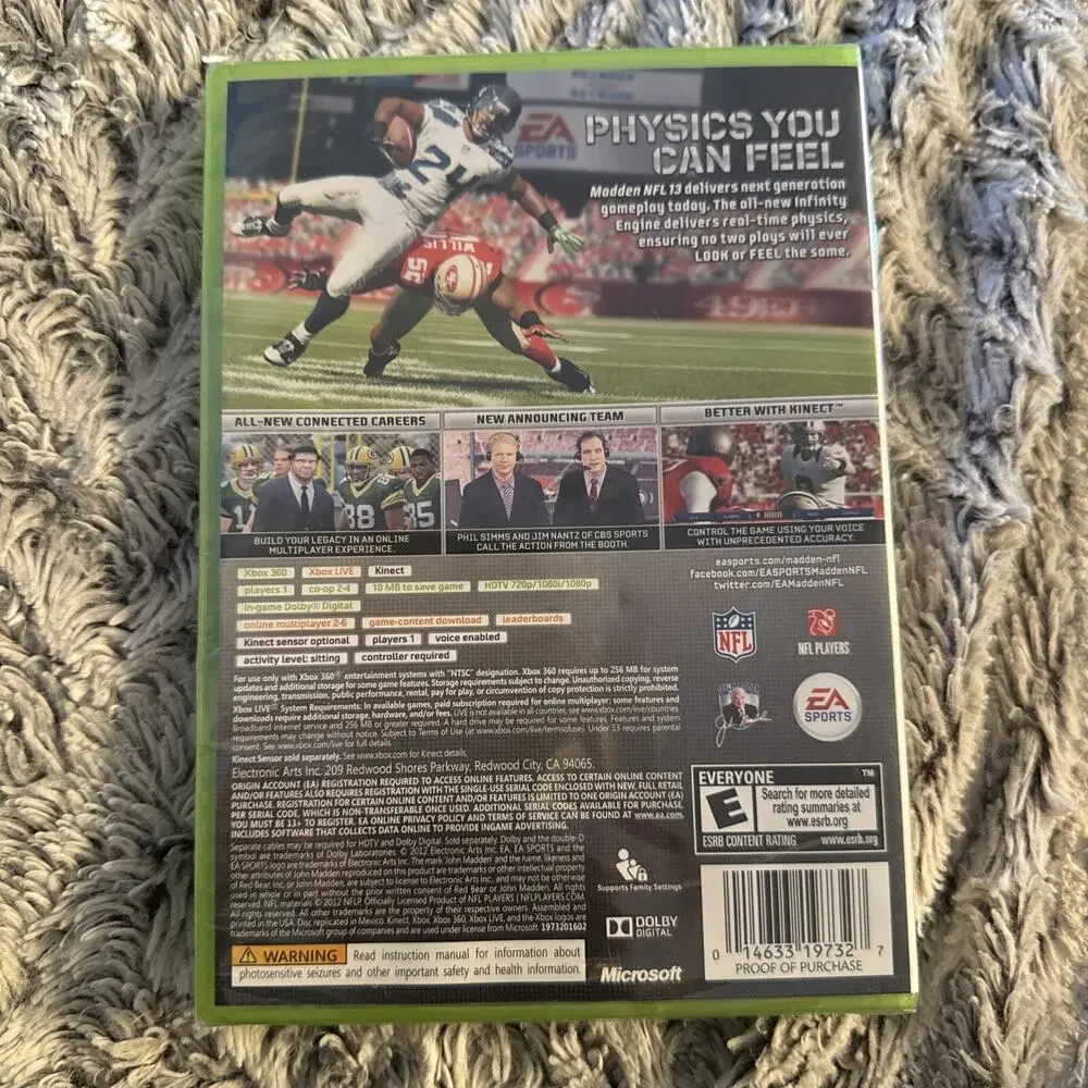Madden NFL 13 (Microsoft Xbox 360, 2012) SEALED